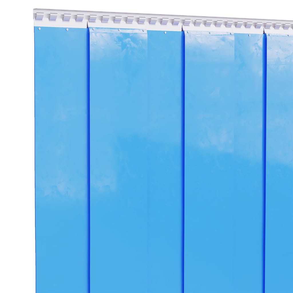 Rideau de porte bleu 200 mmx1,6 mm 10 m PVC Rideaux vidaXL