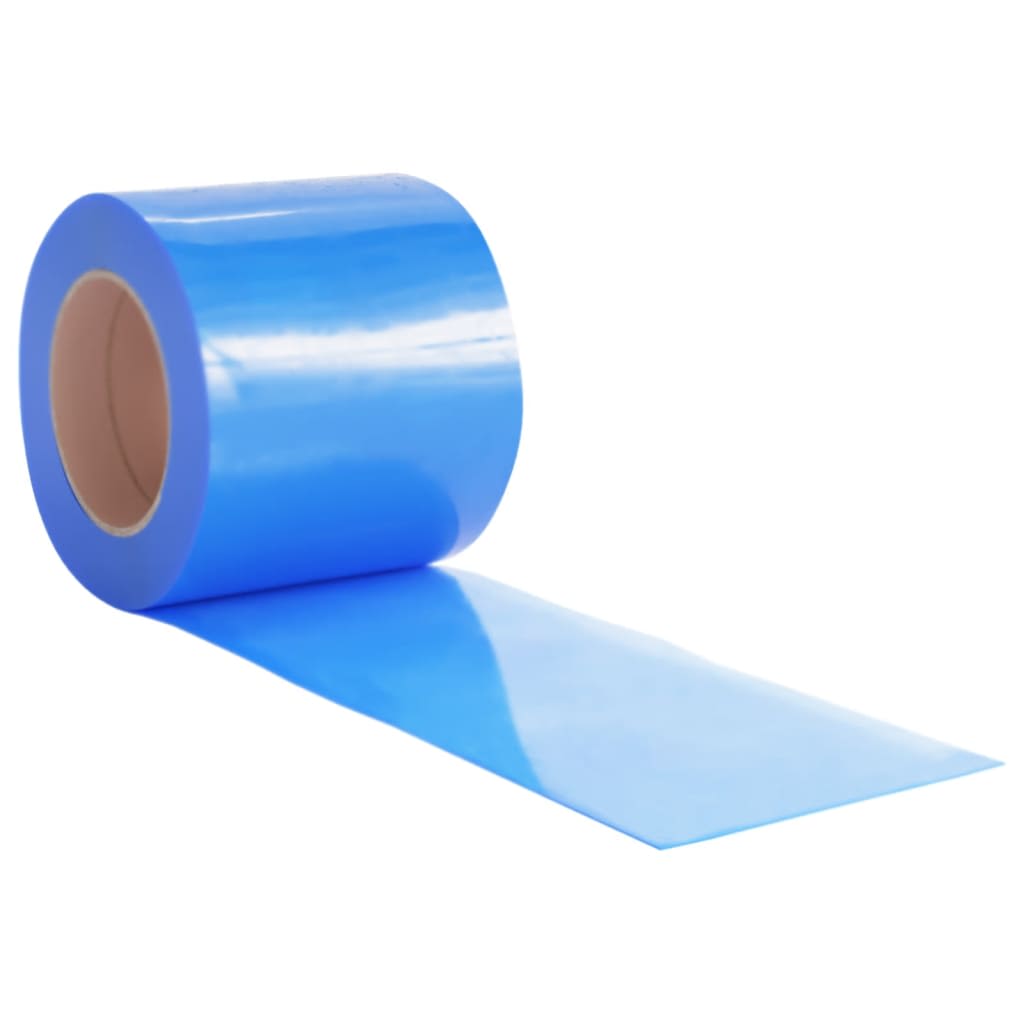 Rideau de porte bleu 200 mmx1,6 mm 10 m PVC Rideaux vidaXL