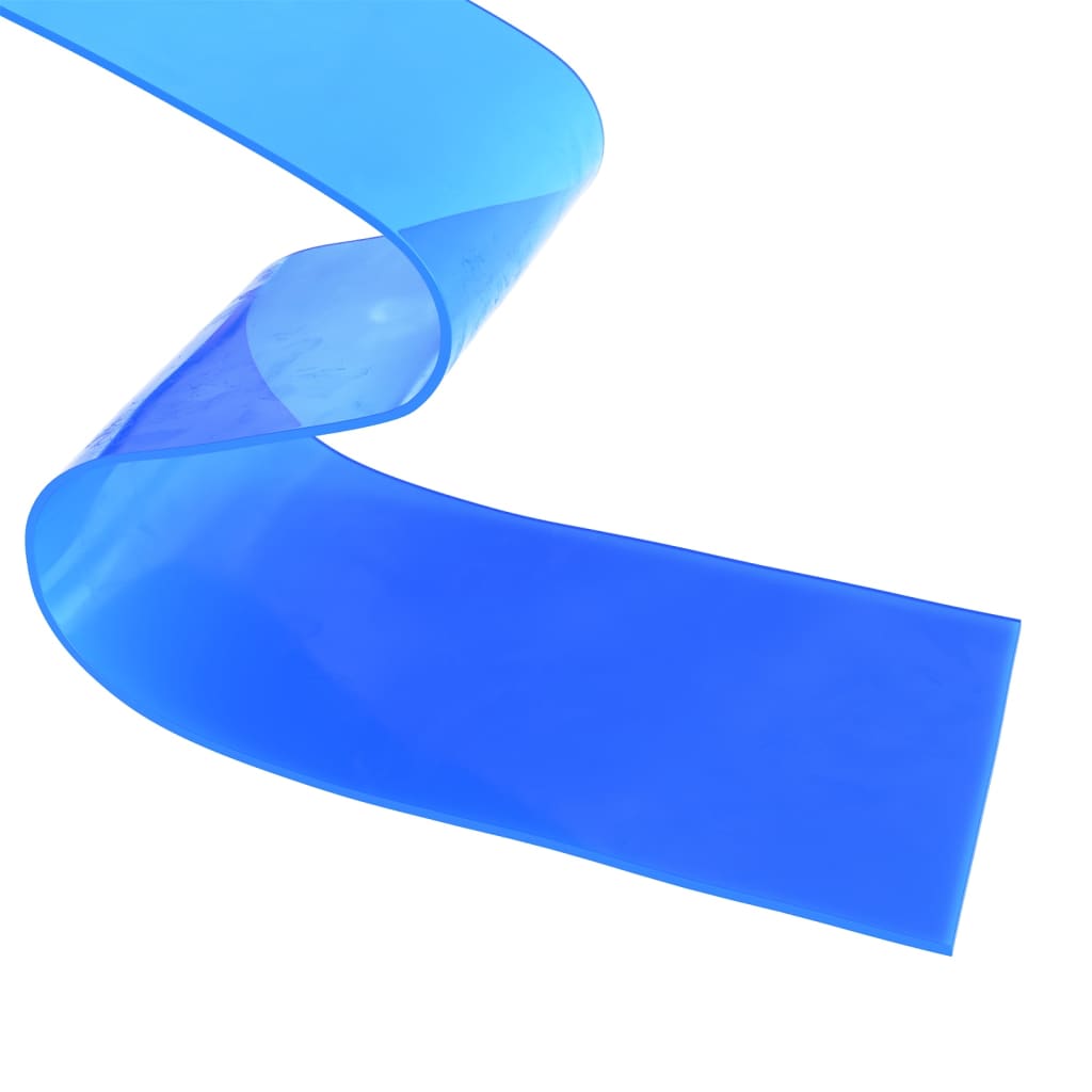 Rideau de porte bleu 200 mmx1,6 mm 10 m PVC Rideaux vidaXL