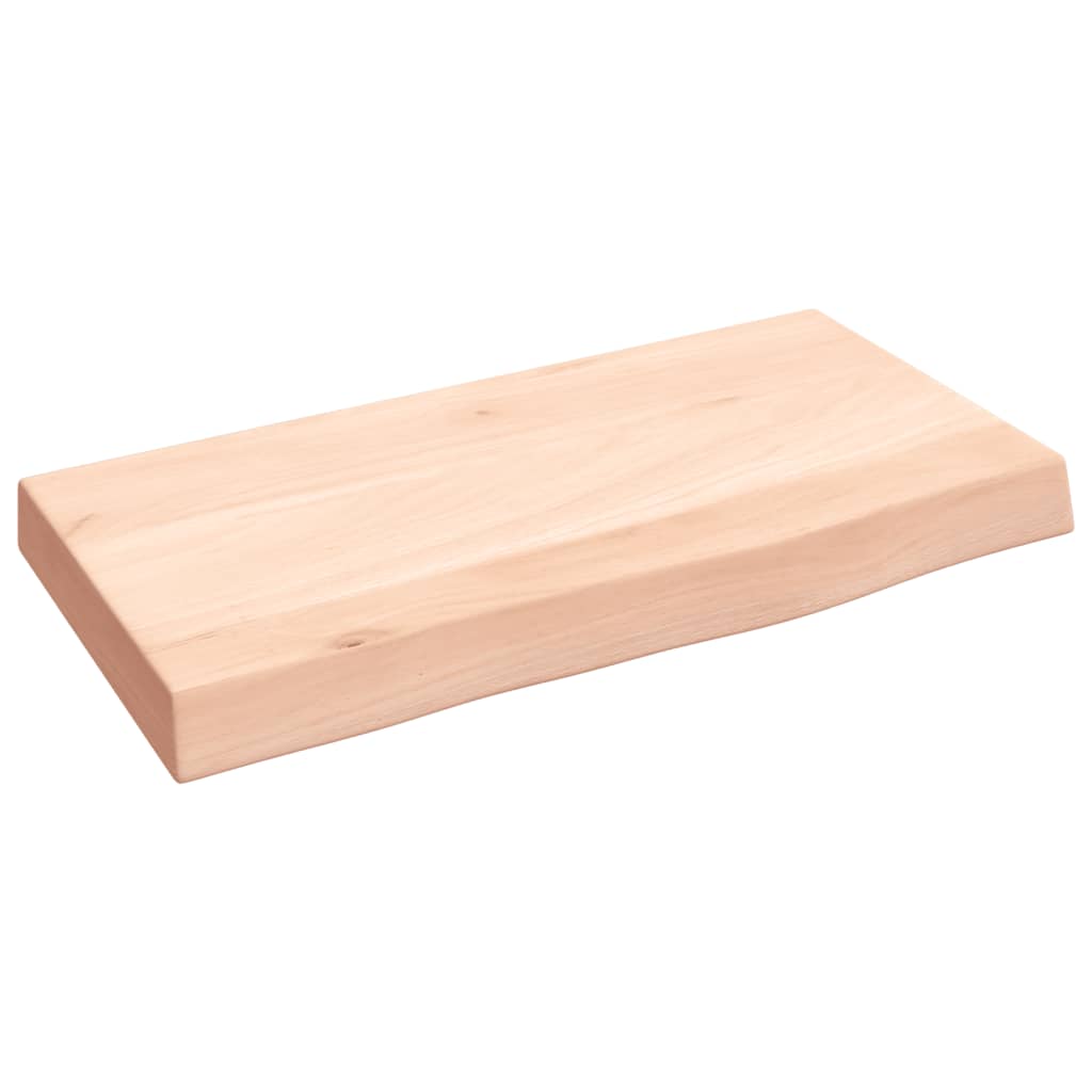 Étagère murale 40x20x4 cm bois de chêne massif non traité - XIOS