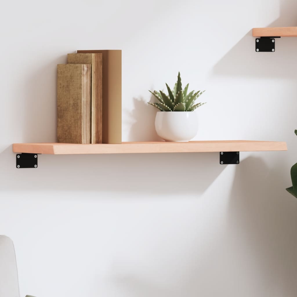 Étagère murale 60x20x2 cm bois de chêne massif non traité - XIOS