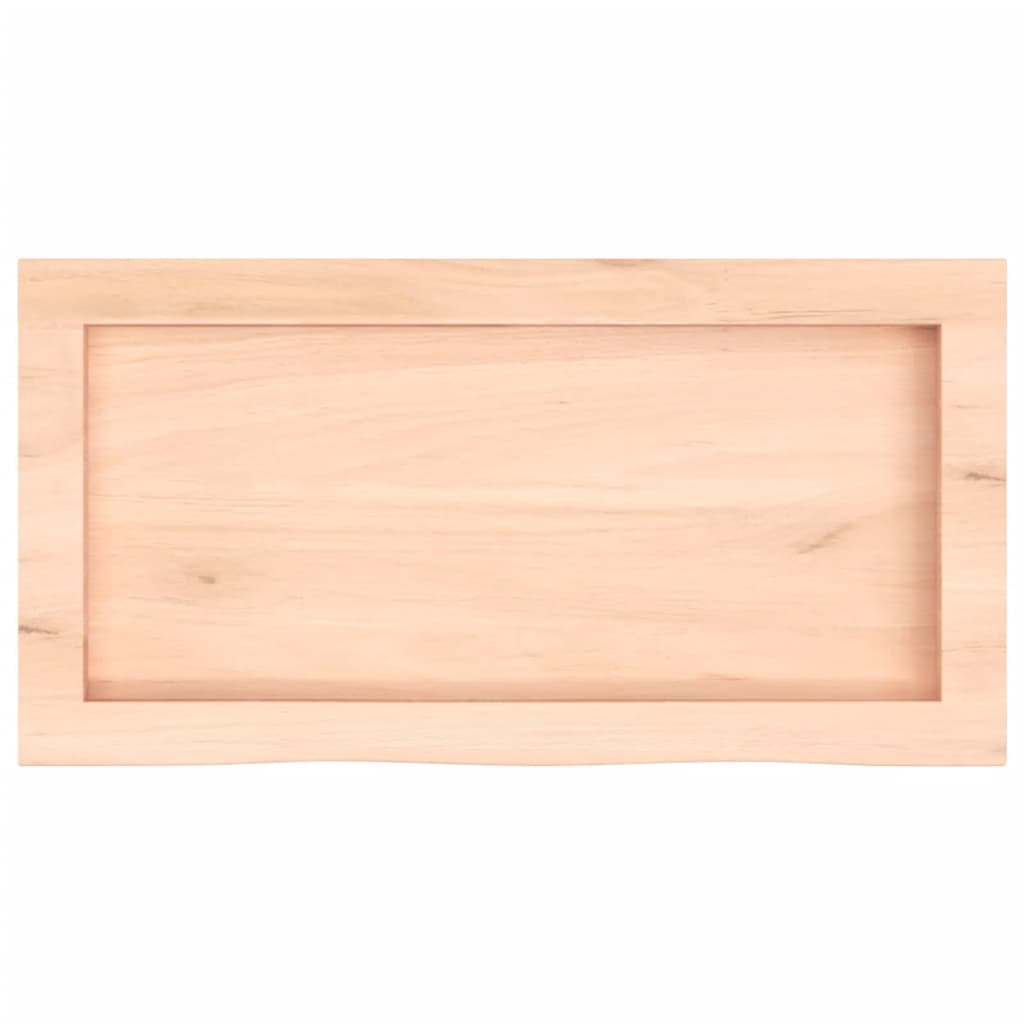 Étagère murale 60x30x(2-4) cm bois de chêne massif non traité - XIOS