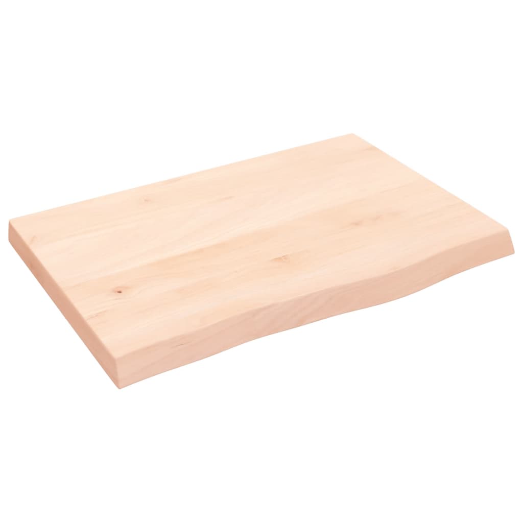 Étagère murale 60x40x(2-4) cm bois de chêne massif non traité - XIOS