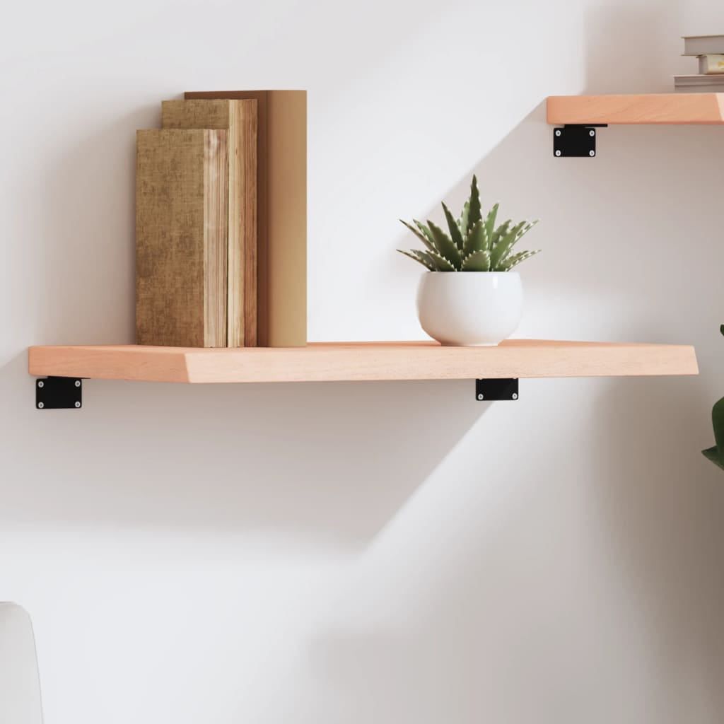 Étagère murale 60x40x(2-4) cm bois de chêne massif non traité - XIOS