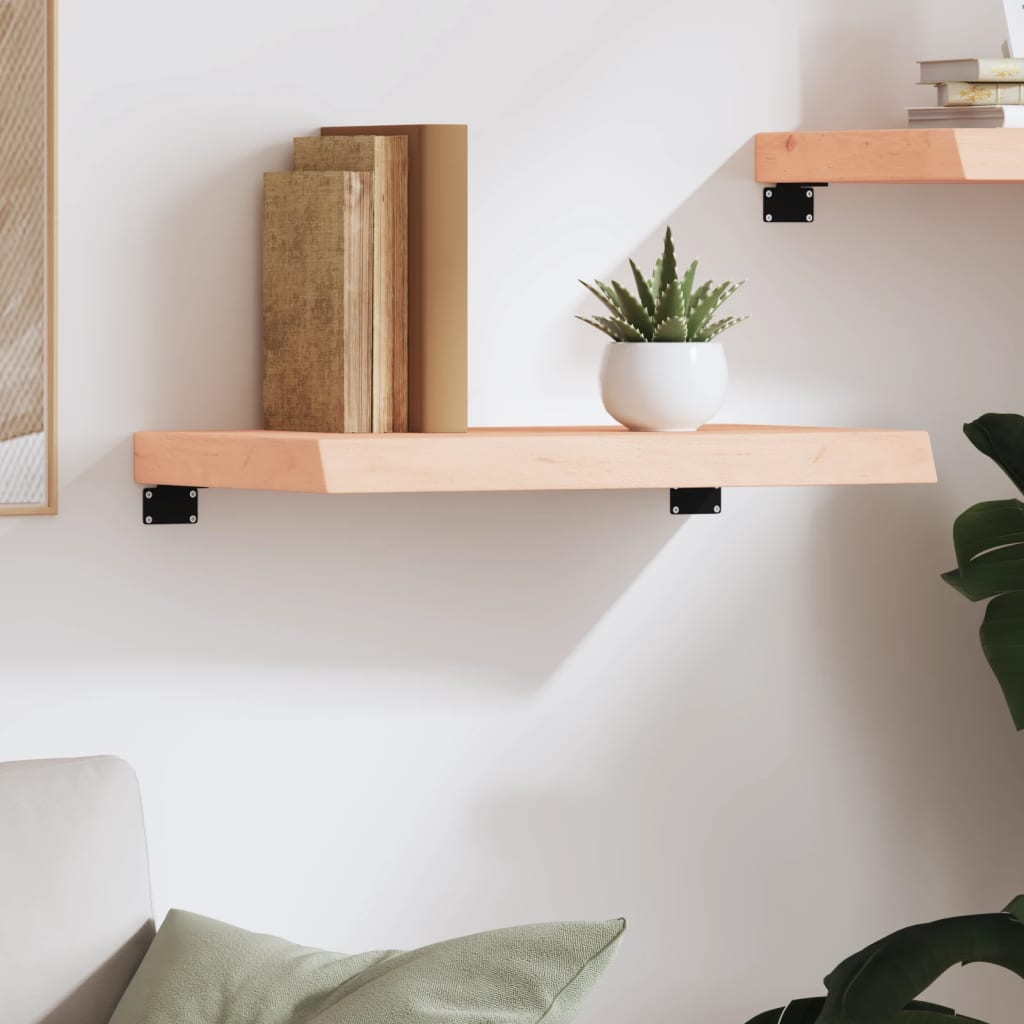 Étagère murale 60x40x(2-6) cm bois de chêne massif non traité - XIOS