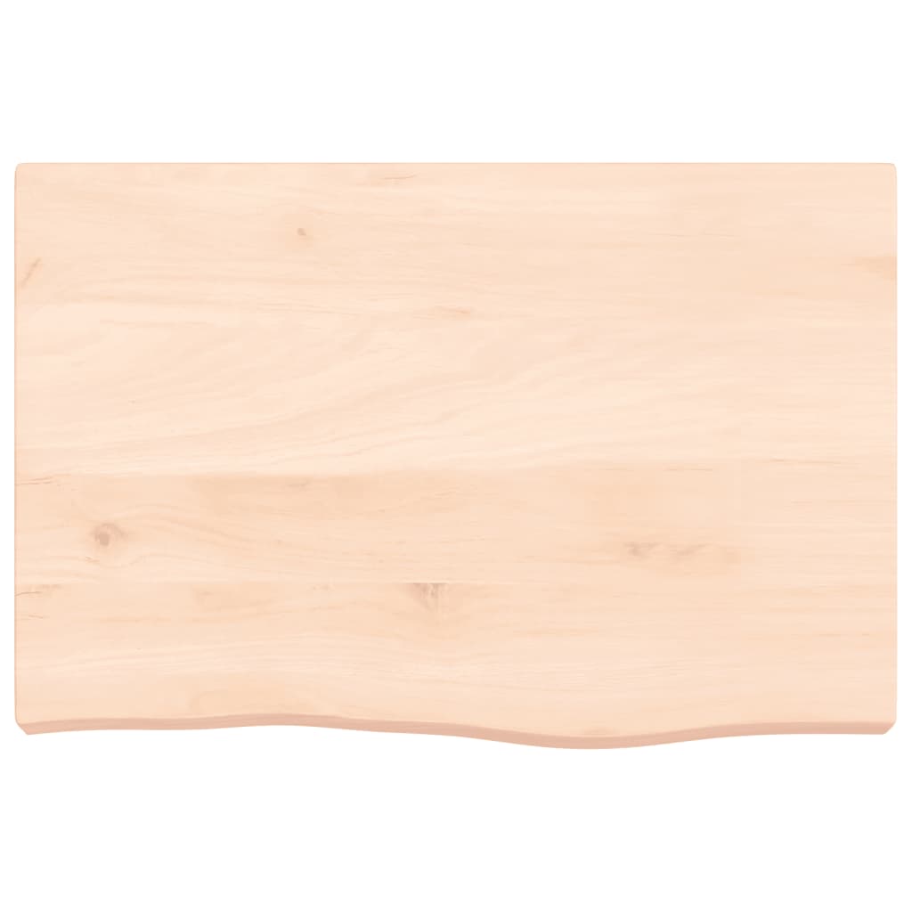 Étagère murale 60x40x(2-6) cm bois de chêne massif non traité - XIOS