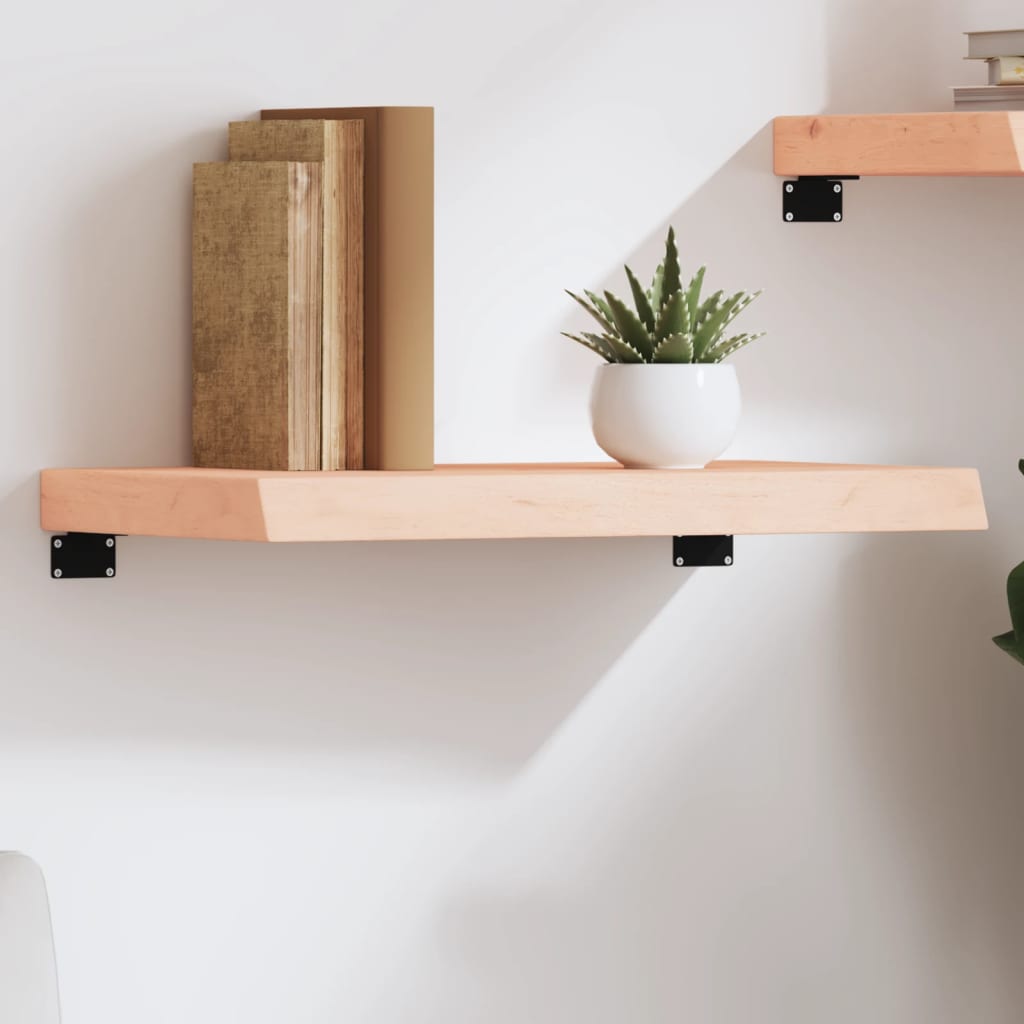 Étagère murale 60x40x(2-6) cm bois de chêne massif non traité - XIOS