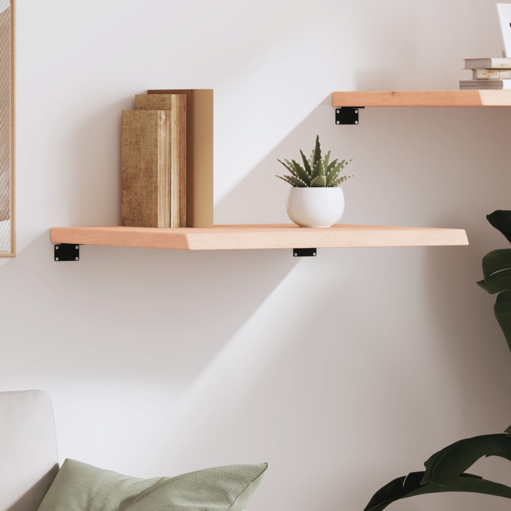 Étagère murale 60x50x(2-4) cm bois de chêne massif non traité - XIOS