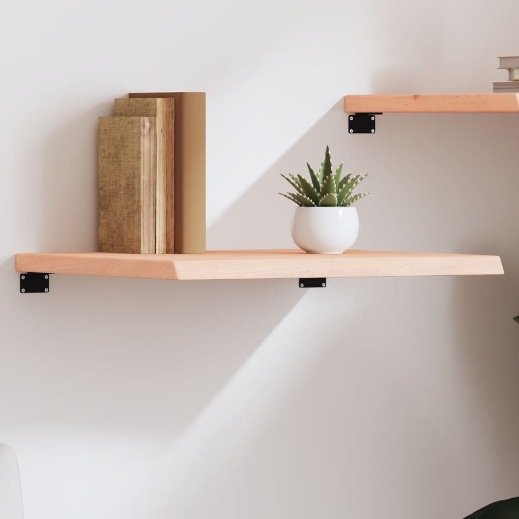 Étagère murale 60x50x(2-4) cm bois de chêne massif non traité - XIOS