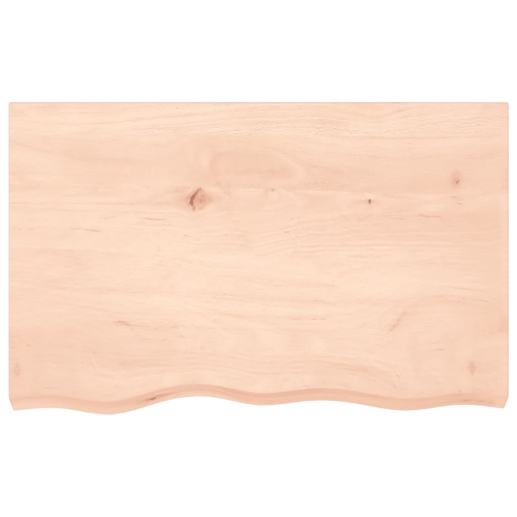 Étagère murale 80x50x2 cm bois de chêne massif non traité - XIOS