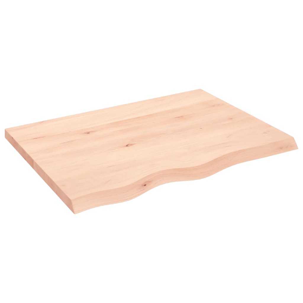 Étagère murale 80x60x(2-4) cm bois de chêne massif non traité - XIOS