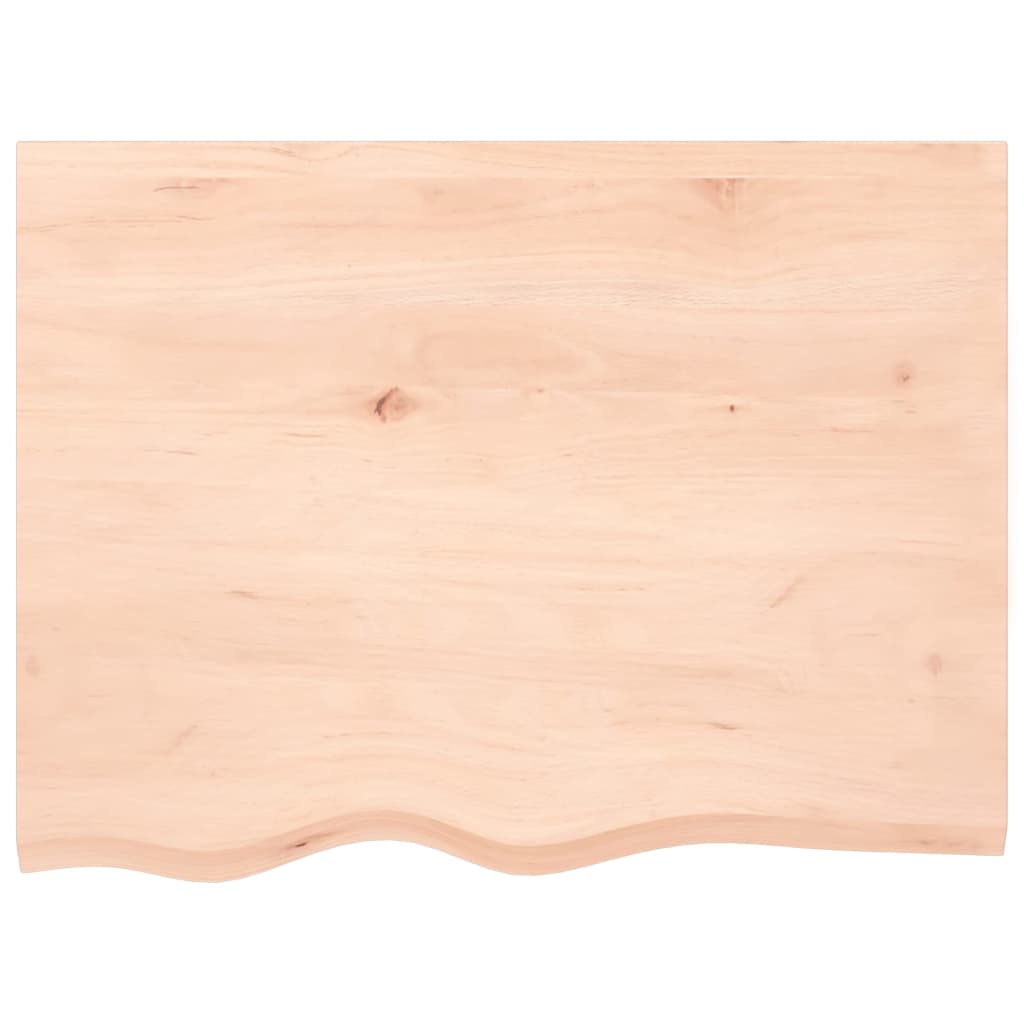 Étagère murale 80x60x(2-6) cm bois de chêne massif non traité - XIOS