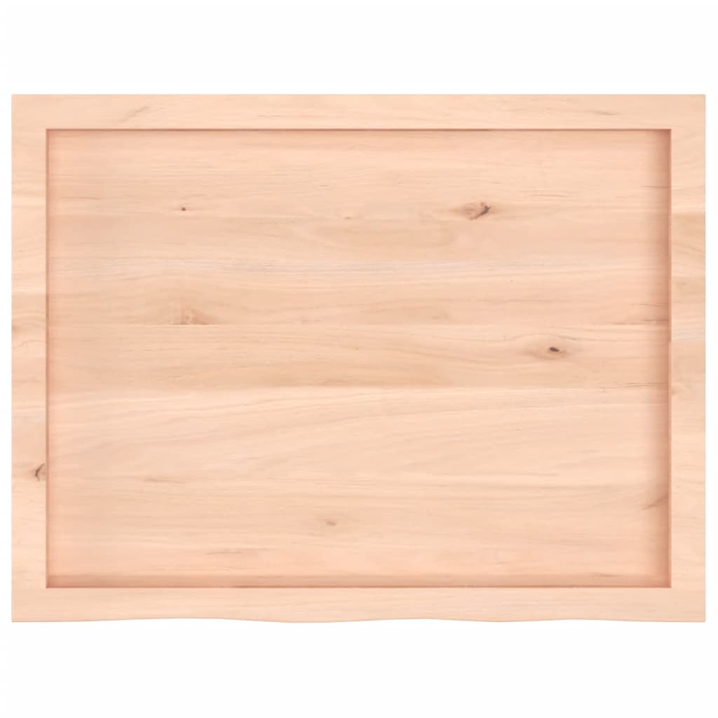 Étagère murale 80x60x(2-6) cm bois de chêne massif non traité - XIOS