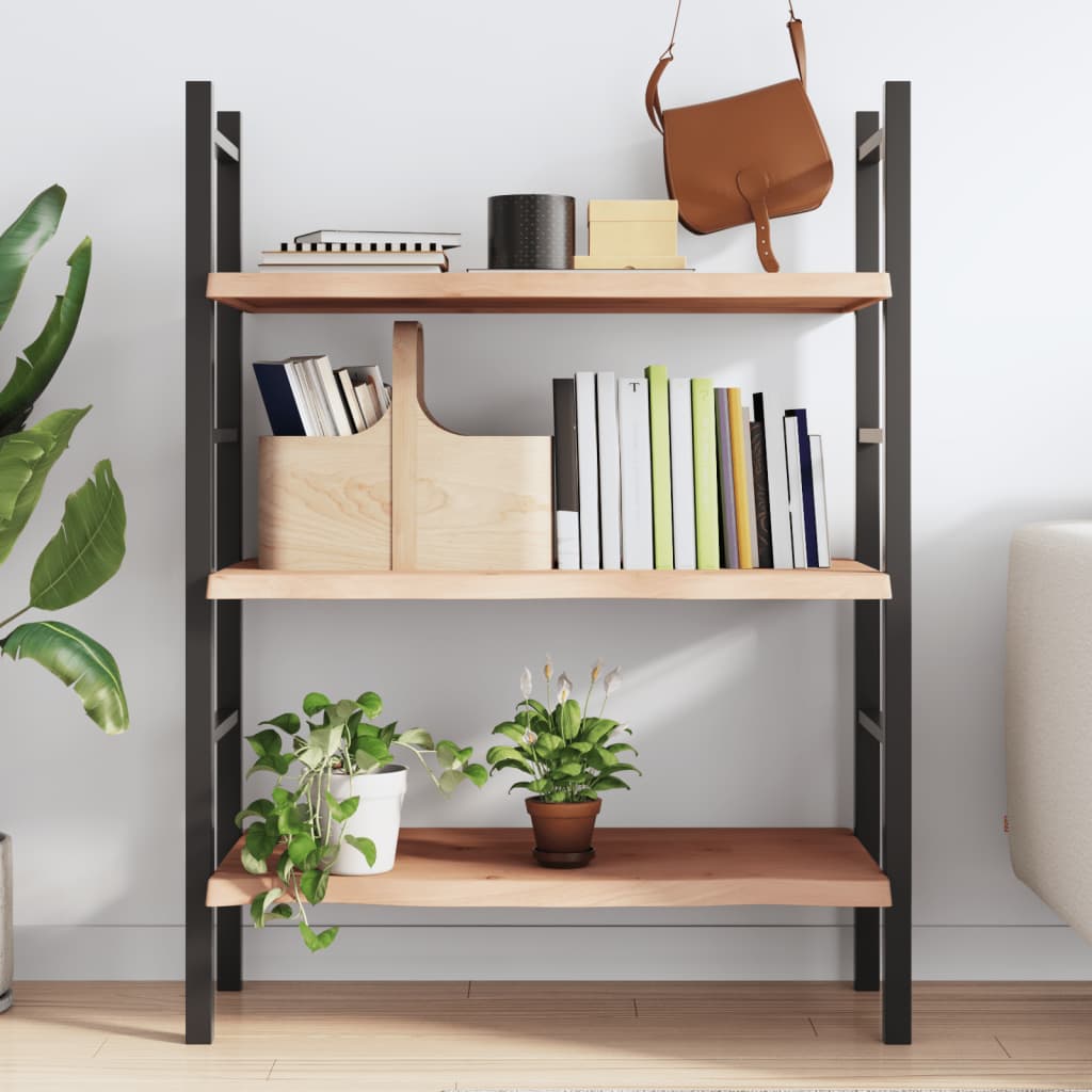 Étagère murale 100x40x(2-4) cm bois de chêne massif non traité - XIOS