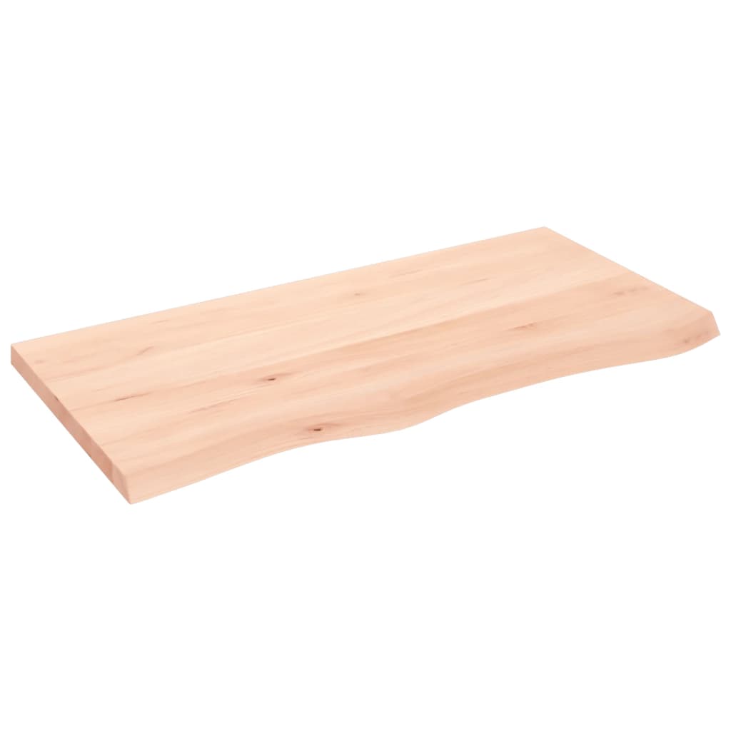 Étagère murale 100x50x(2-4) cm bois de chêne massif non traité - XIOS