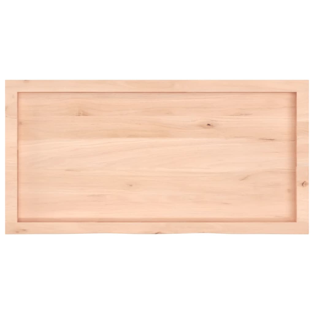 Étagère murale 100x50x(2-4) cm bois de chêne massif non traité - XIOS