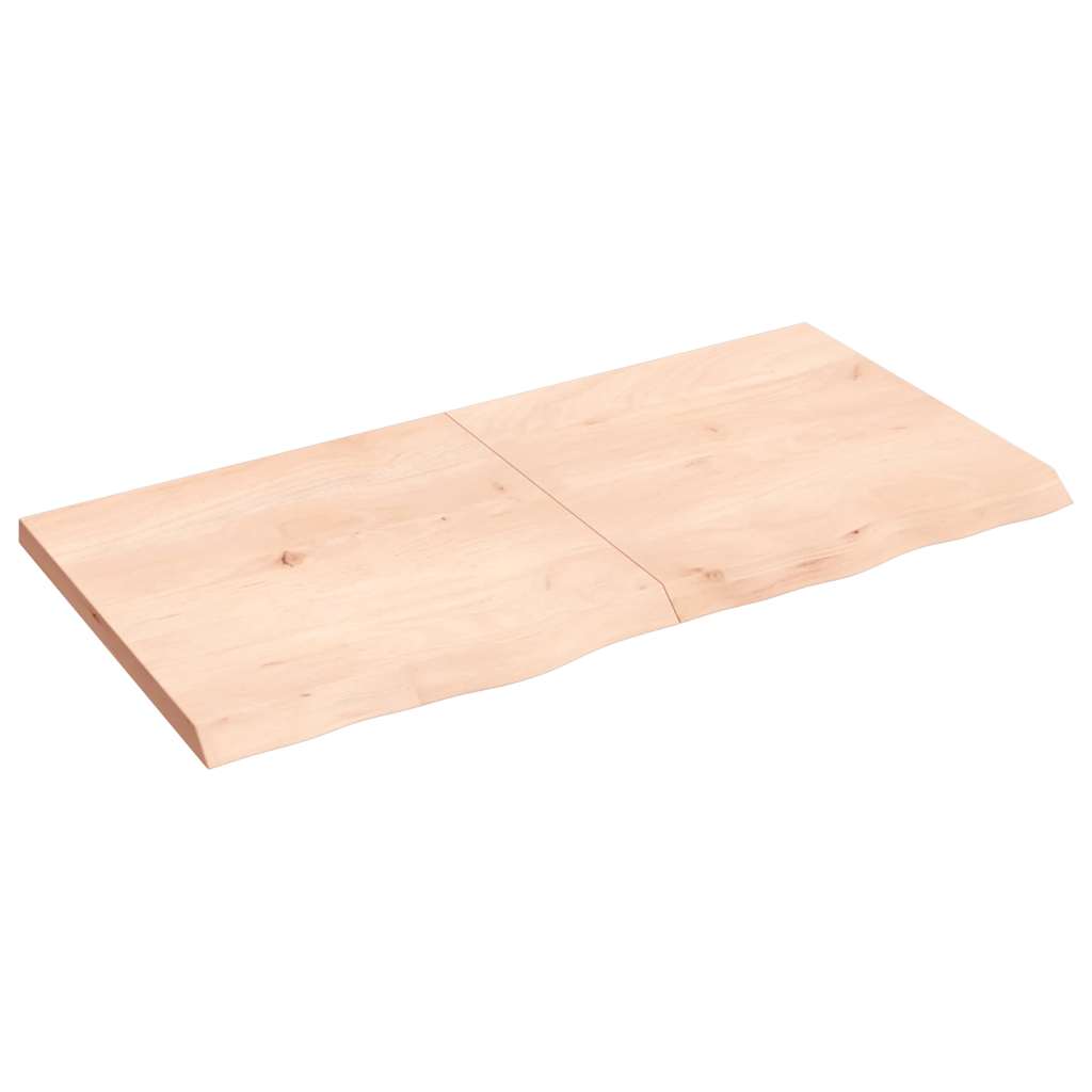 Étagère murale 120x60x(2-4) cm bois de chêne massif non traité - XIOS