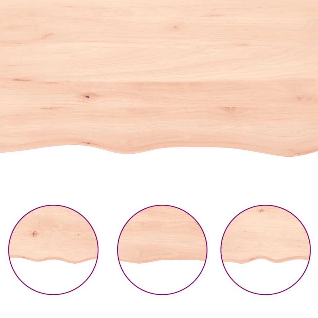 Étagère murale 140x60x(2-4) cm bois de chêne massif non traité