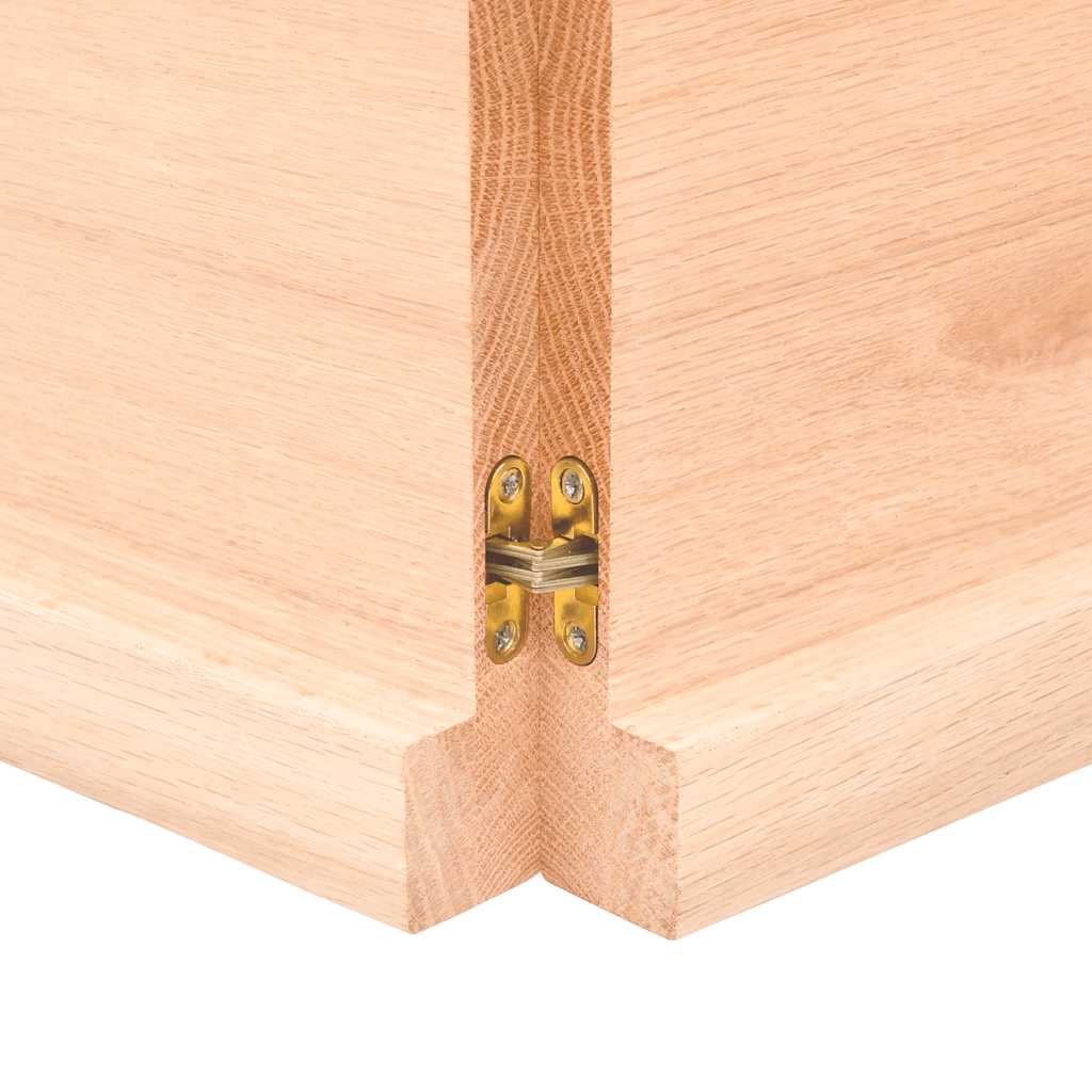 Étagère murale 160x60x(2-4) cm bois de chêne massif non traité - XIOS