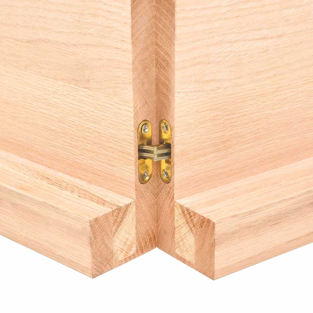 Étagère murale 160x60x(2-6) cm bois de chêne massif non traité - XIOS