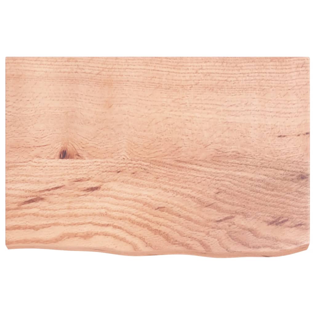 Étagère murale marron clair bois chêne massif traité - XIOS
