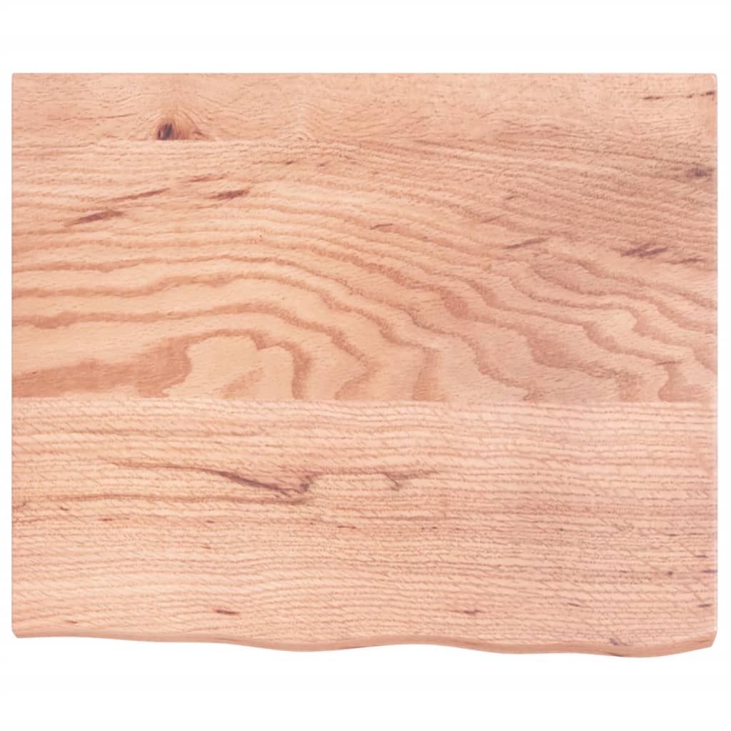 Étagère murale marron clair bois chêne massif traité - XIOS