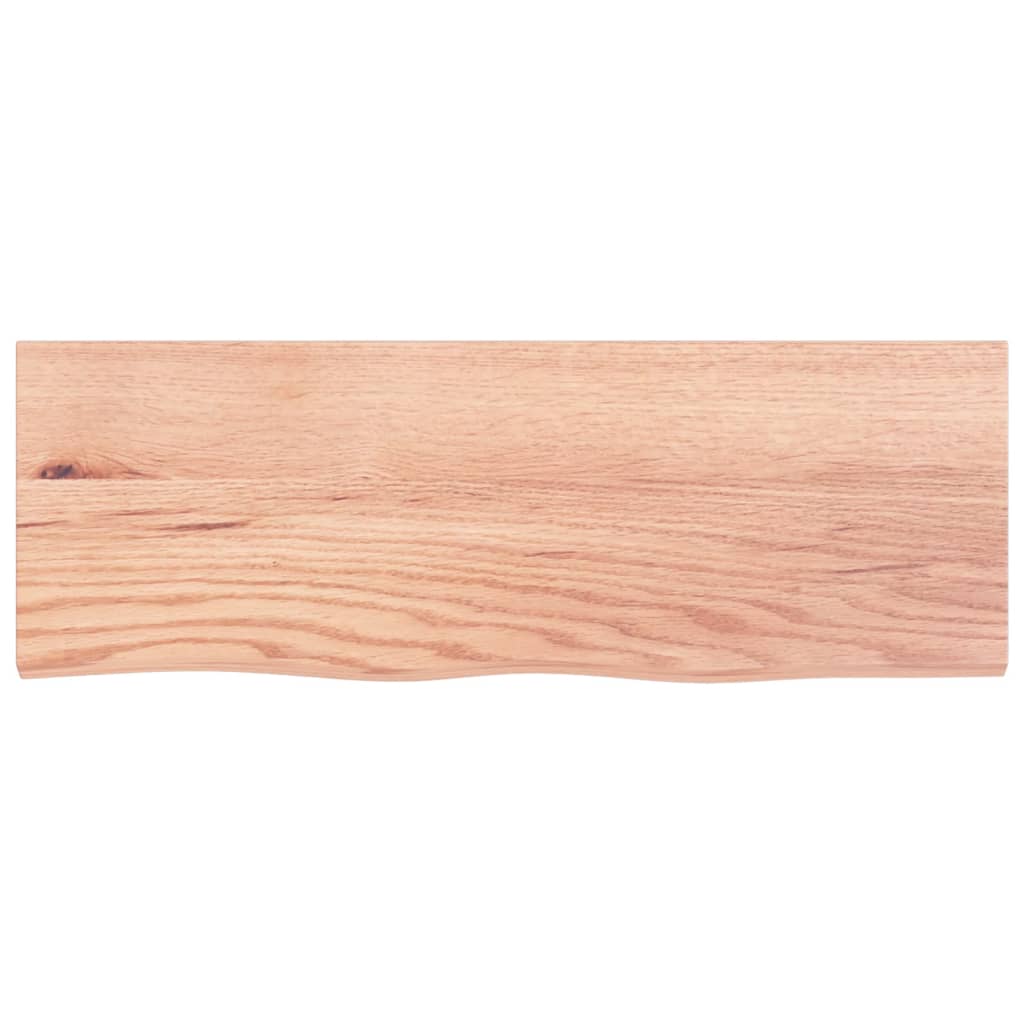 Étagère murale marron clair bois chêne massif traité - XIOS