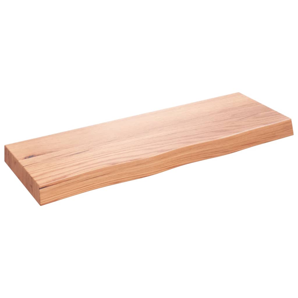 Étagère murale marron clair bois chêne massif traité - XIOS