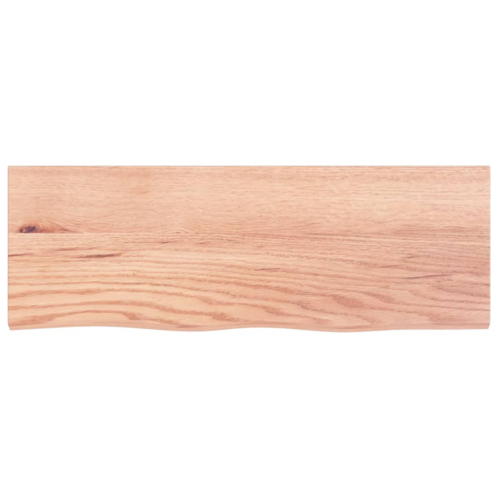 Étagère murale marron clair bois chêne massif traité - XIOS