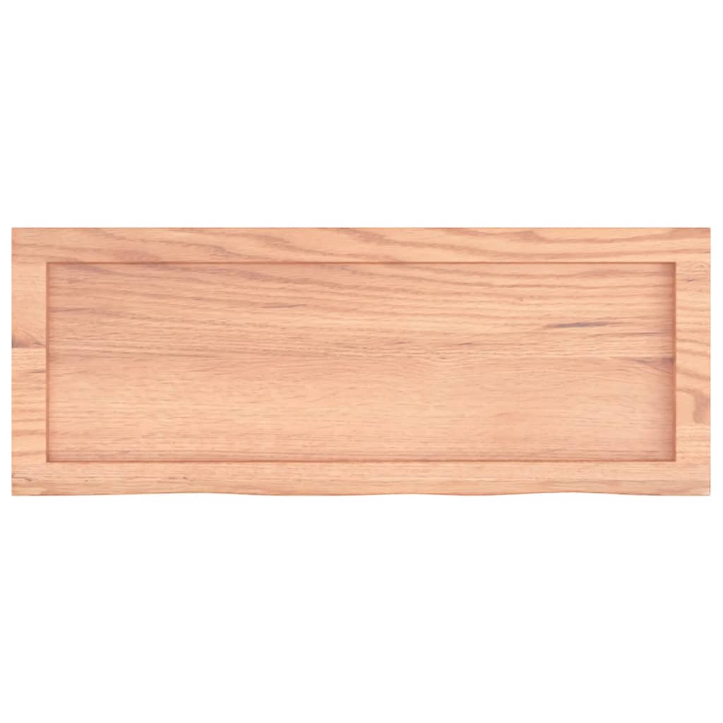 Étagère murale marron clair bois chêne massif traité - XIOS