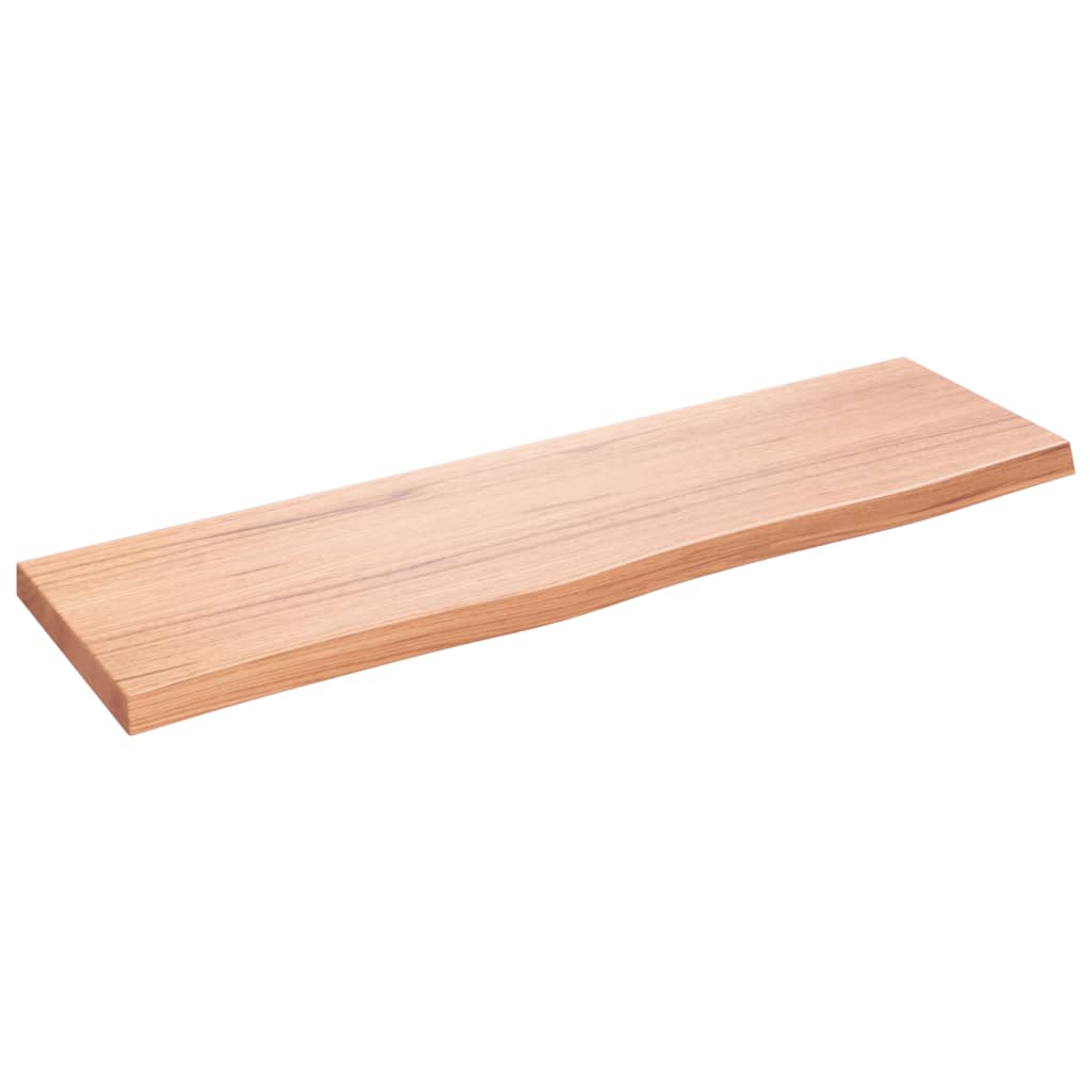 Étagère murale marron clair bois chêne massif traité - XIOS
