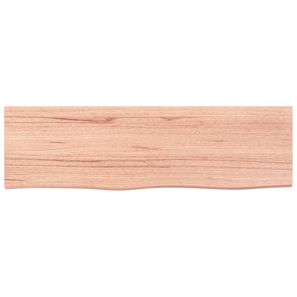Étagère murale marron clair bois chêne massif traité - XIOS