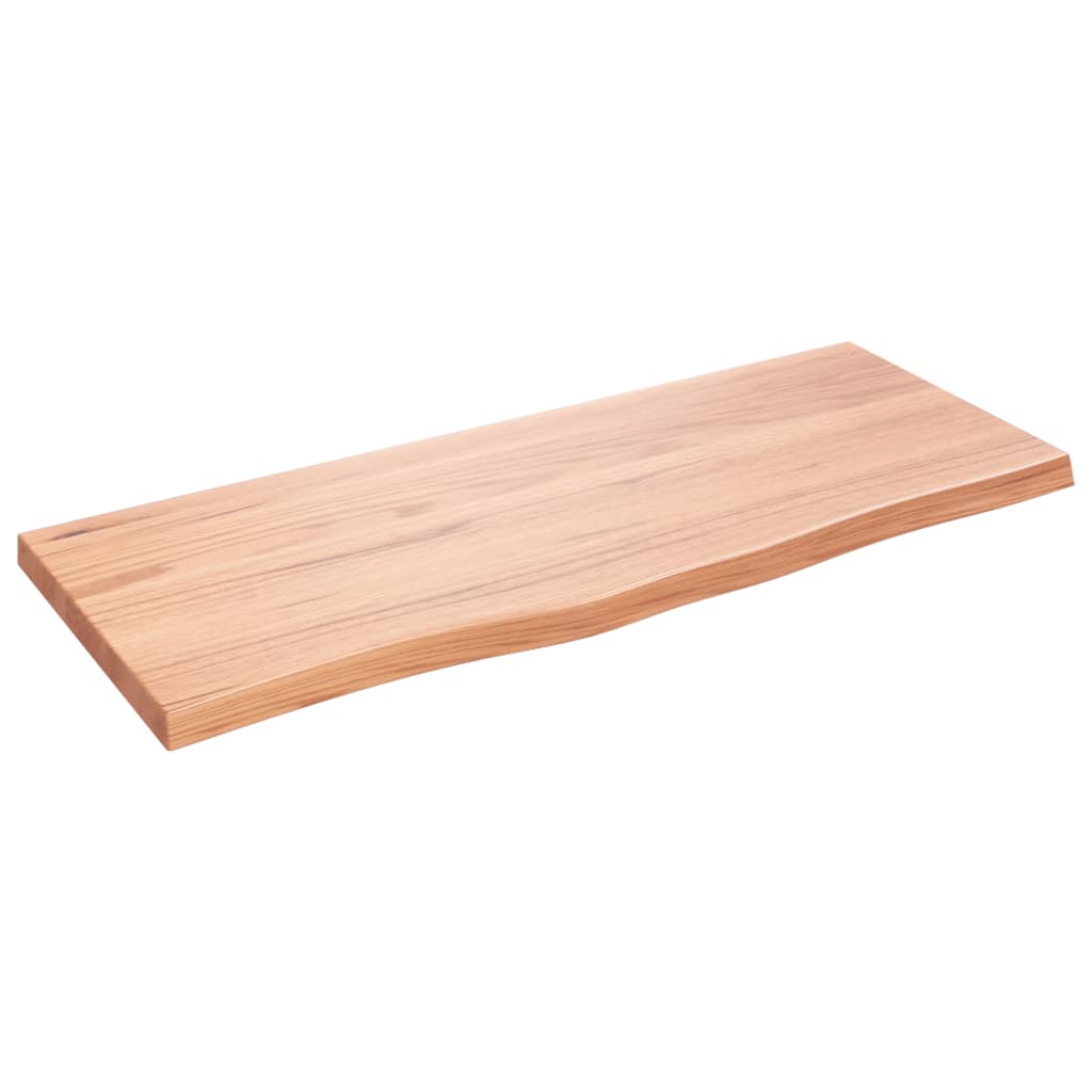 Étagère murale marron clair bois chêne massif traité - XIOS