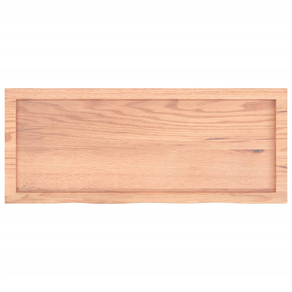 Étagère murale marron clair bois chêne massif traité - XIOS
