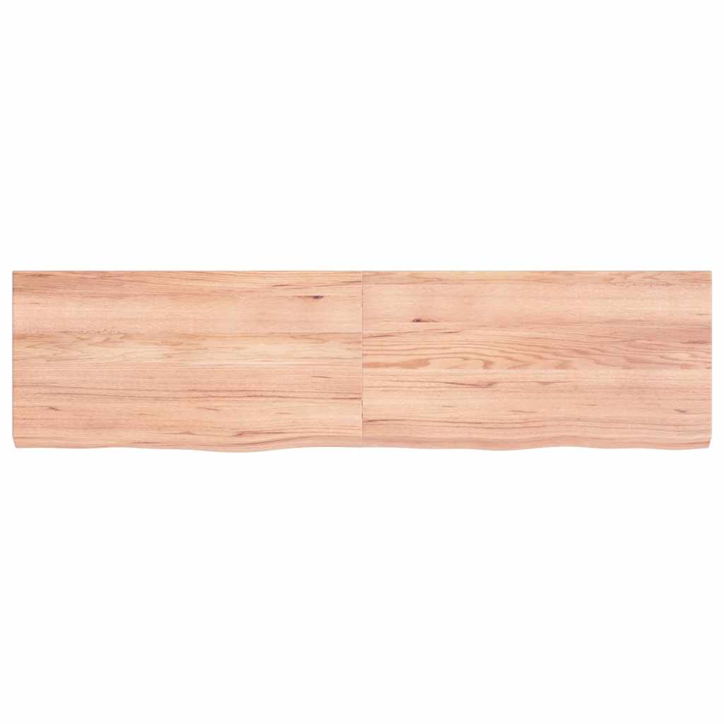 Étagère murale marron clair bois chêne massif traité - XIOS