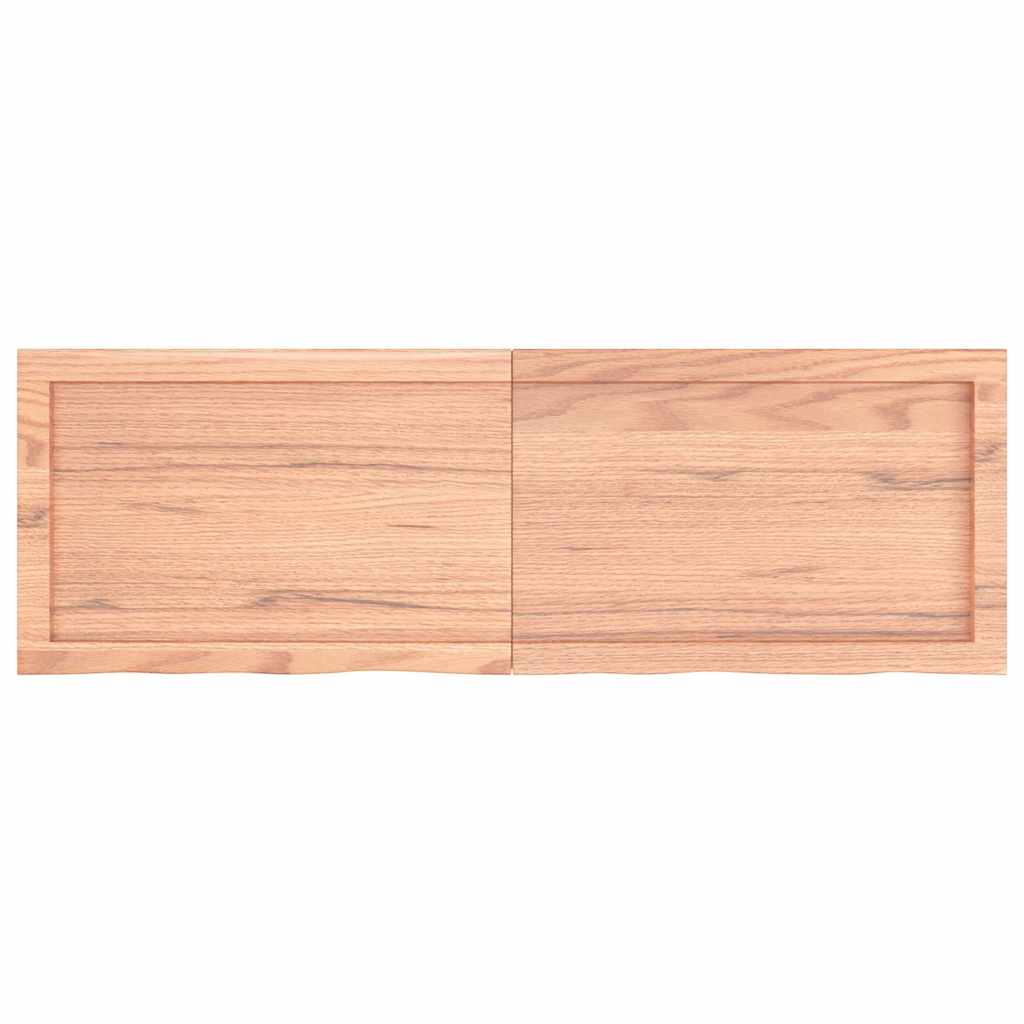 Étagère murale marron clair bois chêne massif traité - XIOS