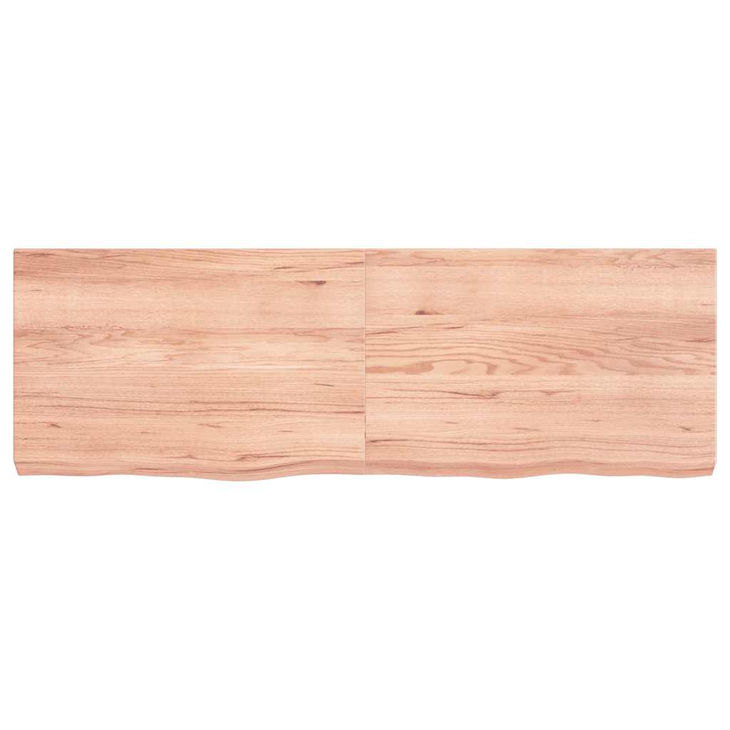 Étagère murale marron clair bois chêne massif traité - XIOS