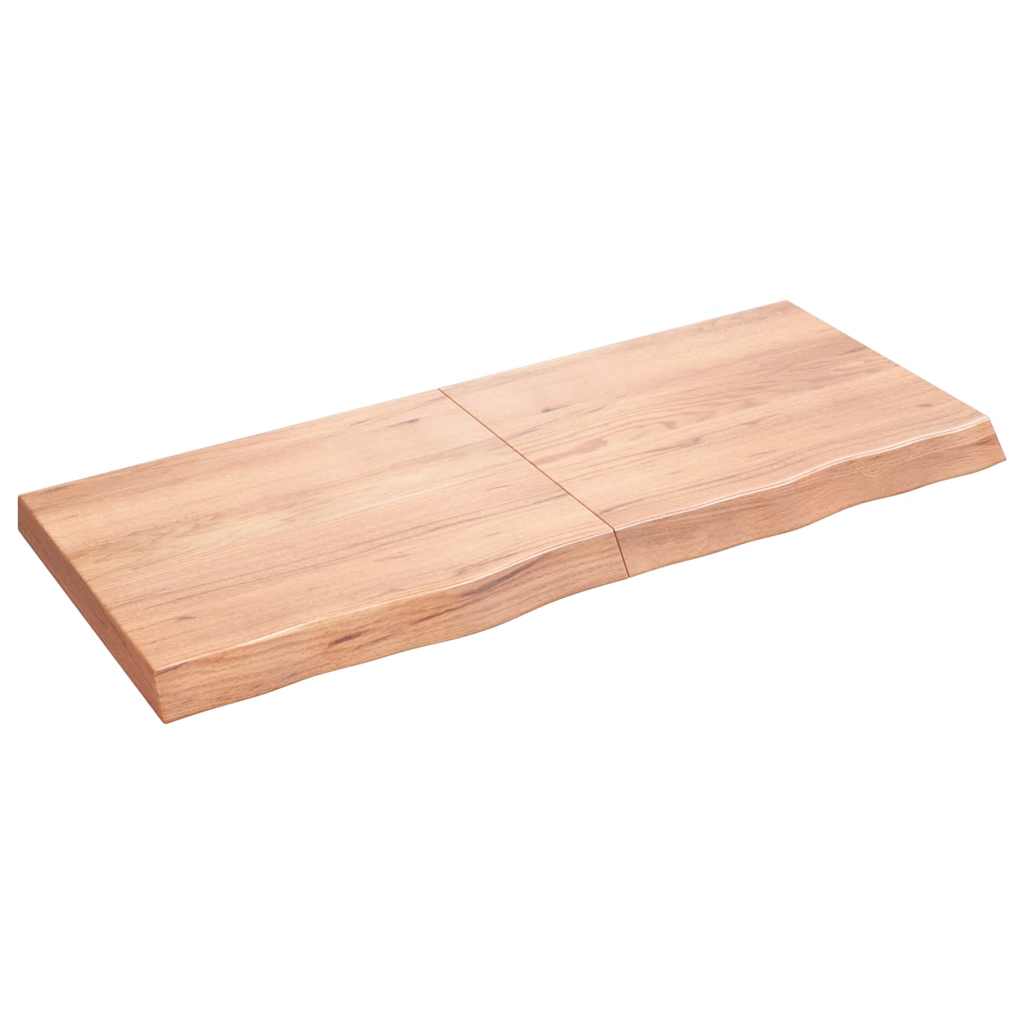 Étagère murale marron clair bois chêne massif traité - XIOS