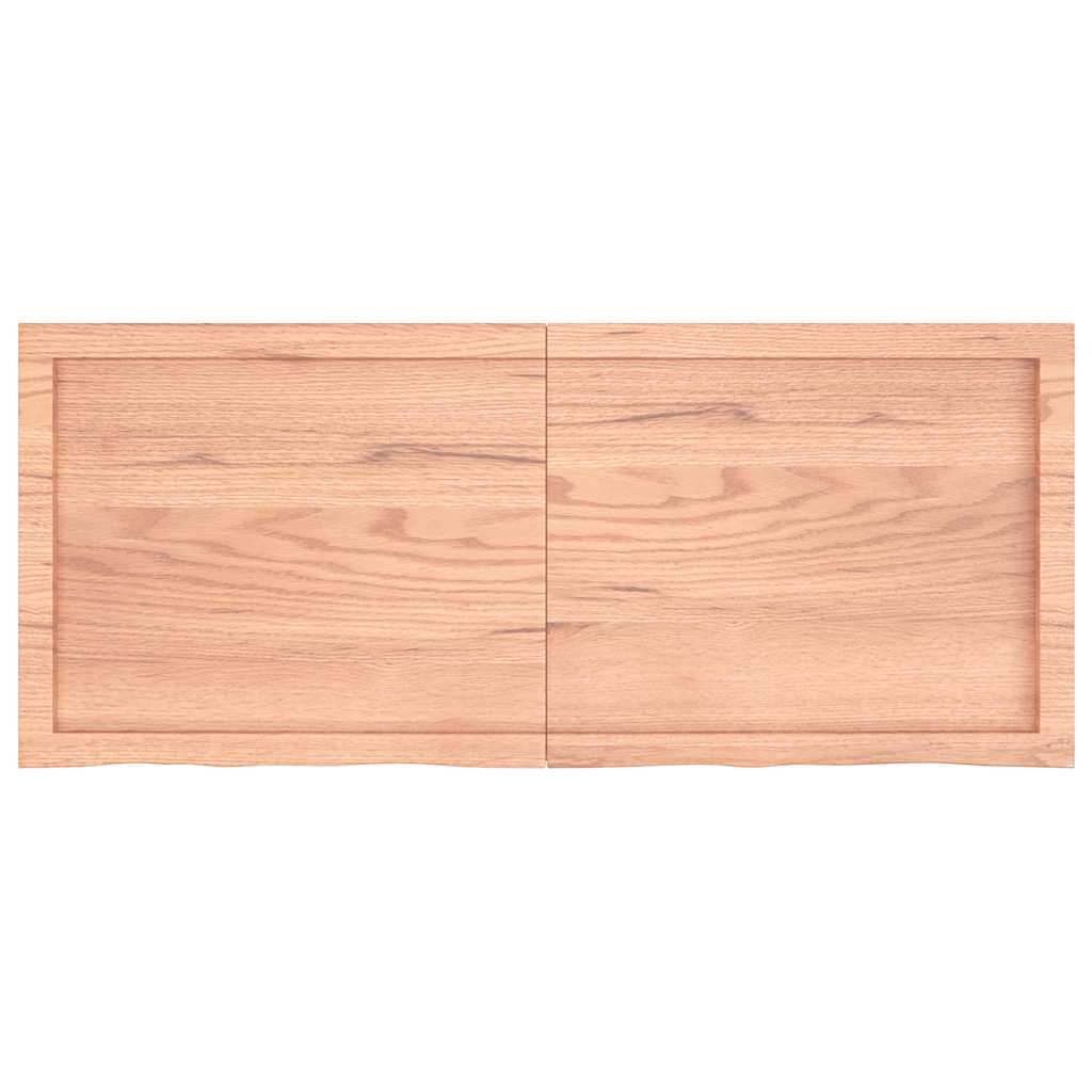 Étagère murale marron clair bois chêne massif traité - XIOS