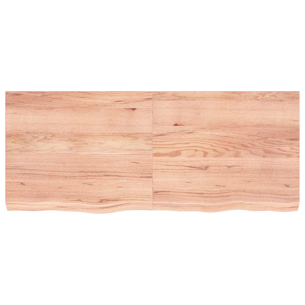 Étagère murale marron clair bois chêne massif traité - XIOS