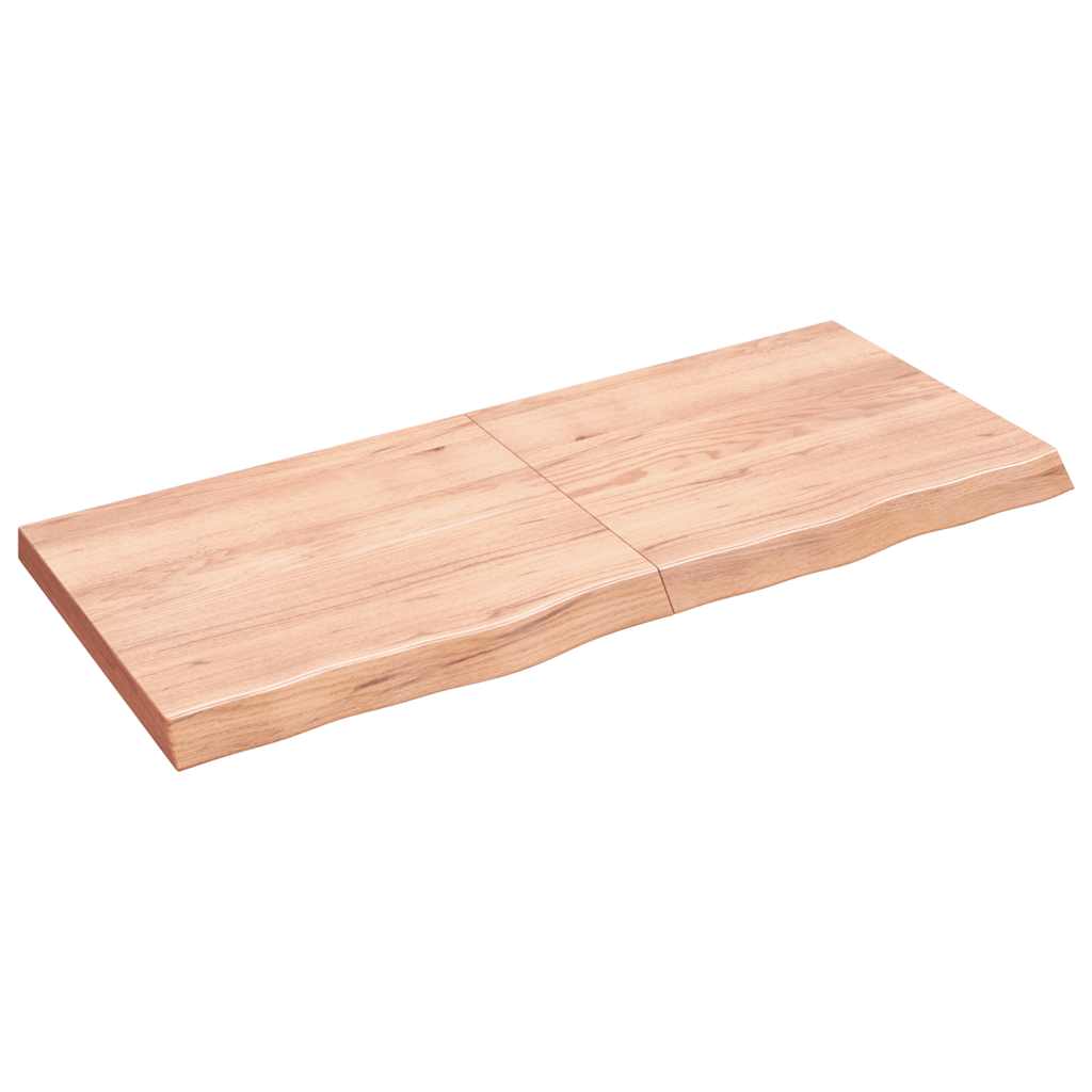 Étagère murale marron clair bois chêne massif traité - XIOS