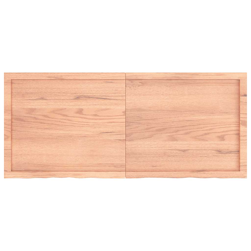 Étagère murale marron clair bois chêne massif traité - XIOS