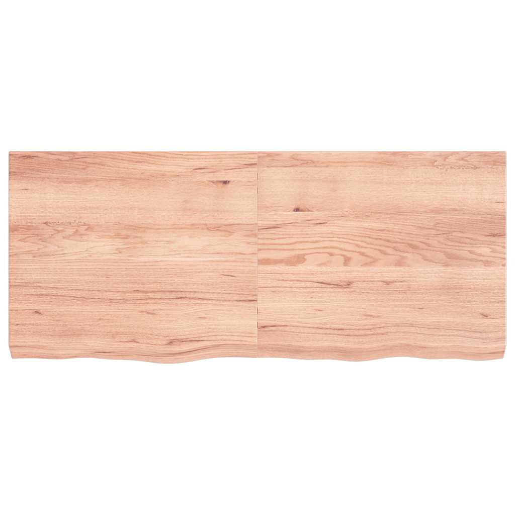 Étagère murale marron clair bois chêne massif traité - XIOS