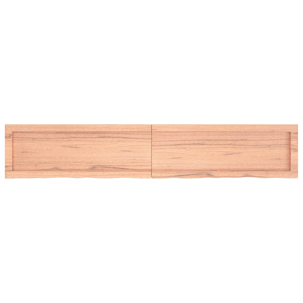 Étagère murale marron clair bois chêne massif traité - XIOS