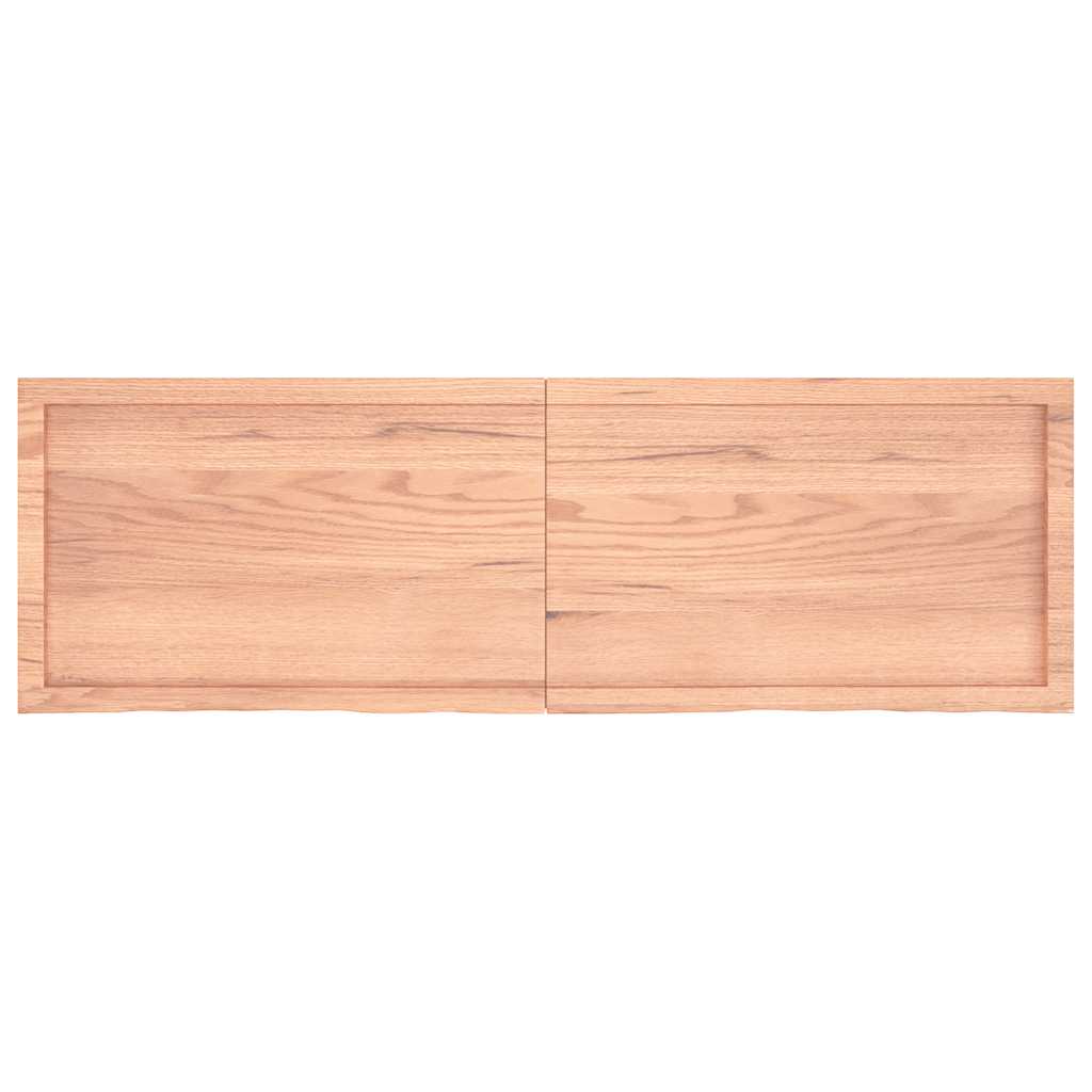 Étagère murale marron clair bois chêne massif traité - XIOS