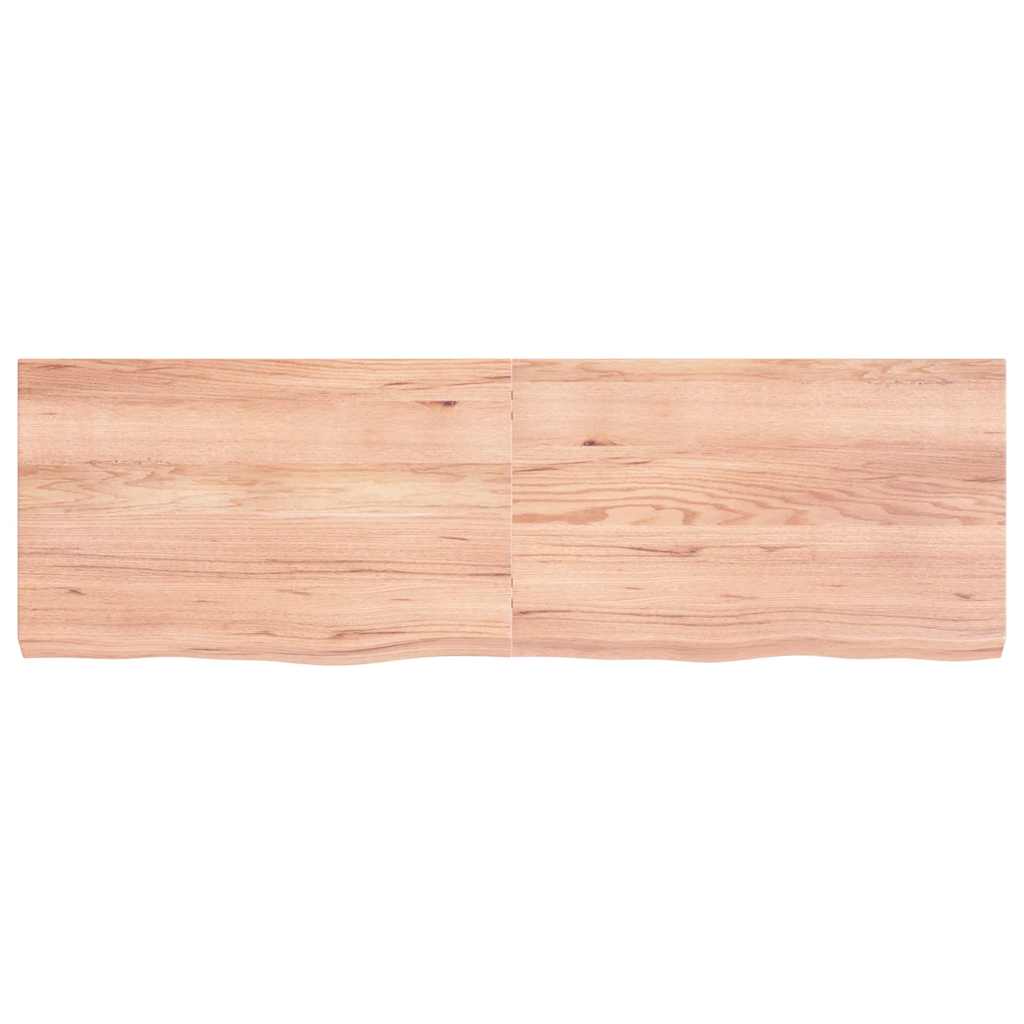 Étagère murale marron clair bois chêne massif traité - XIOS