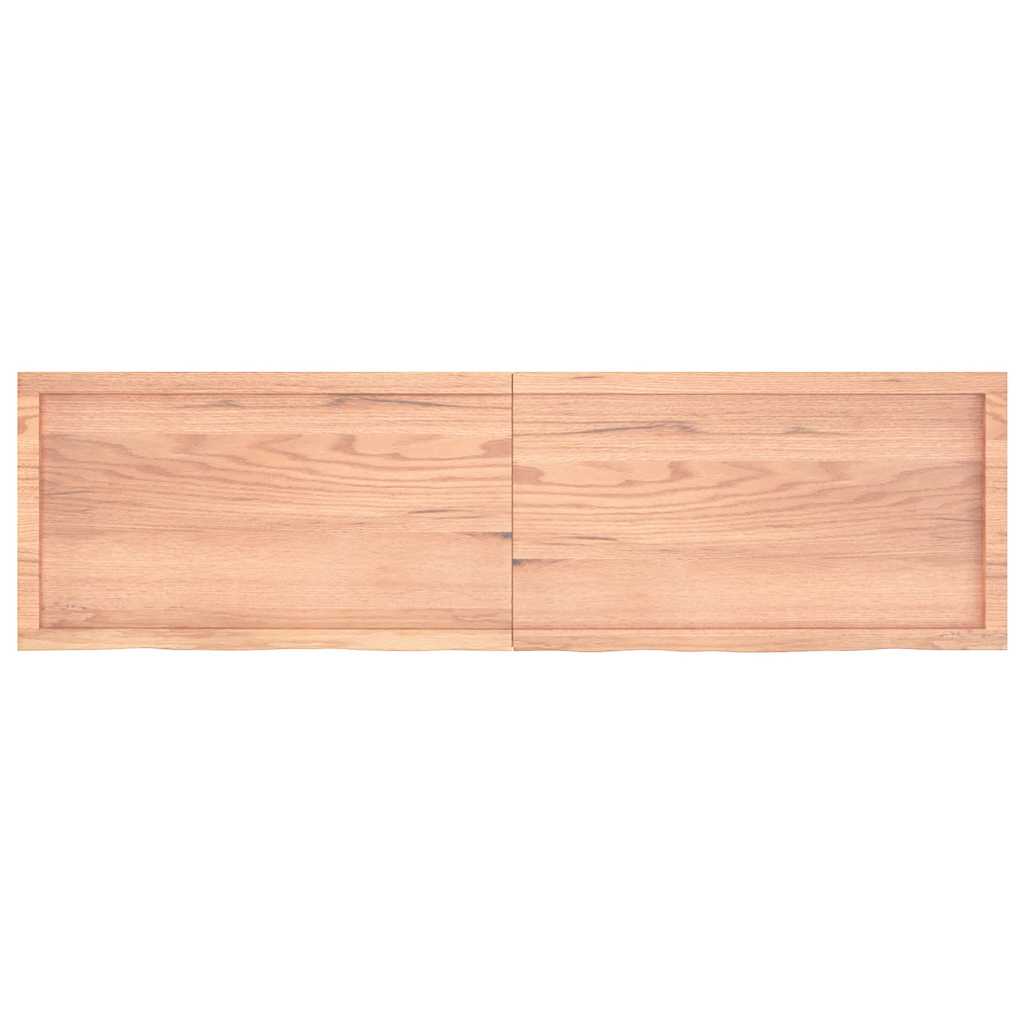 Étagère murale marron clair bois chêne massif traité - XIOS