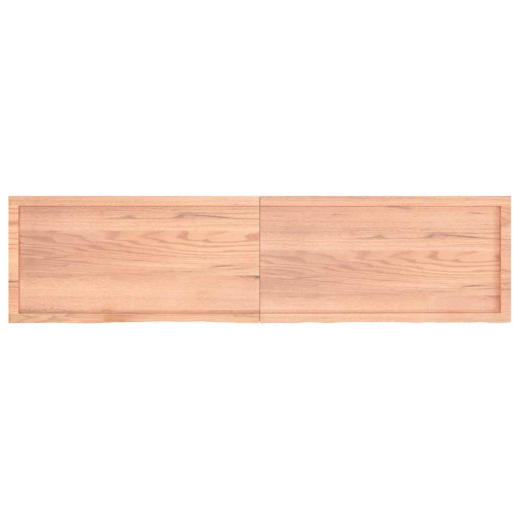 Étagère murale marron clair bois chêne massif traité - XIOS