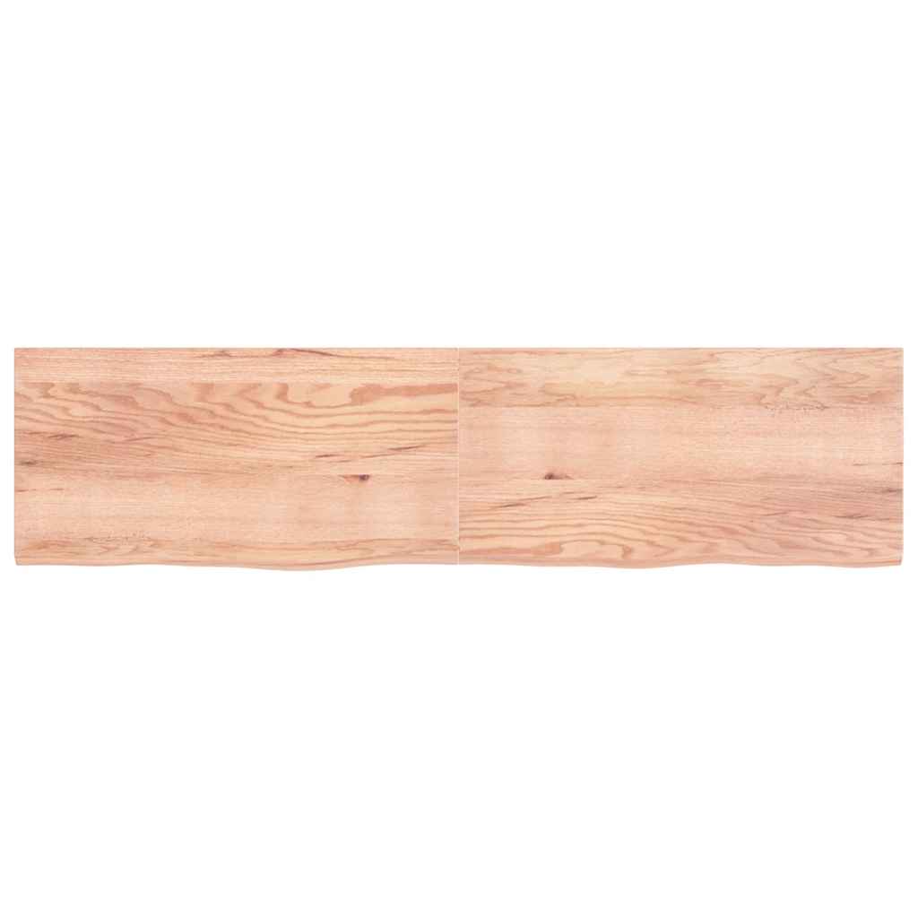 Étagère murale marron clair bois chêne massif traité - XIOS