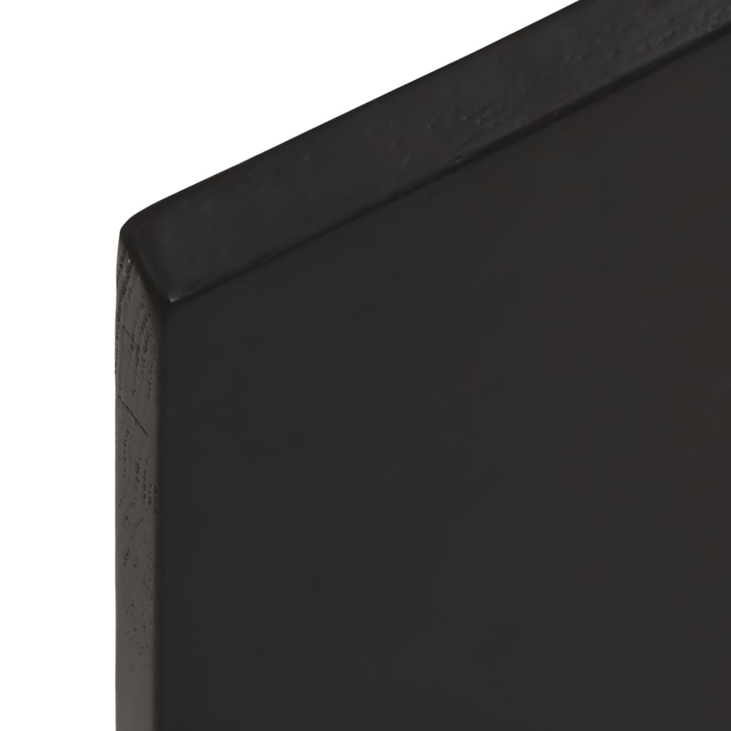 Étagère murale marron foncé 100x30x2cm bois chêne massif traité Étagères murales & corniches vidaXL
